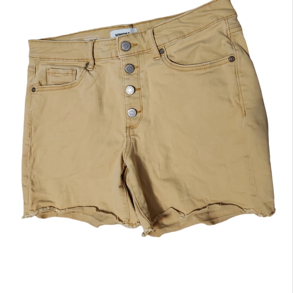 Women's Size 8 Sonoma Shorts Mustard Yellow